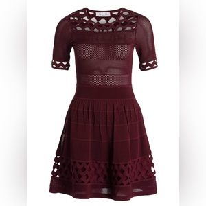 NWT Sandro Burgundy Bridget dress